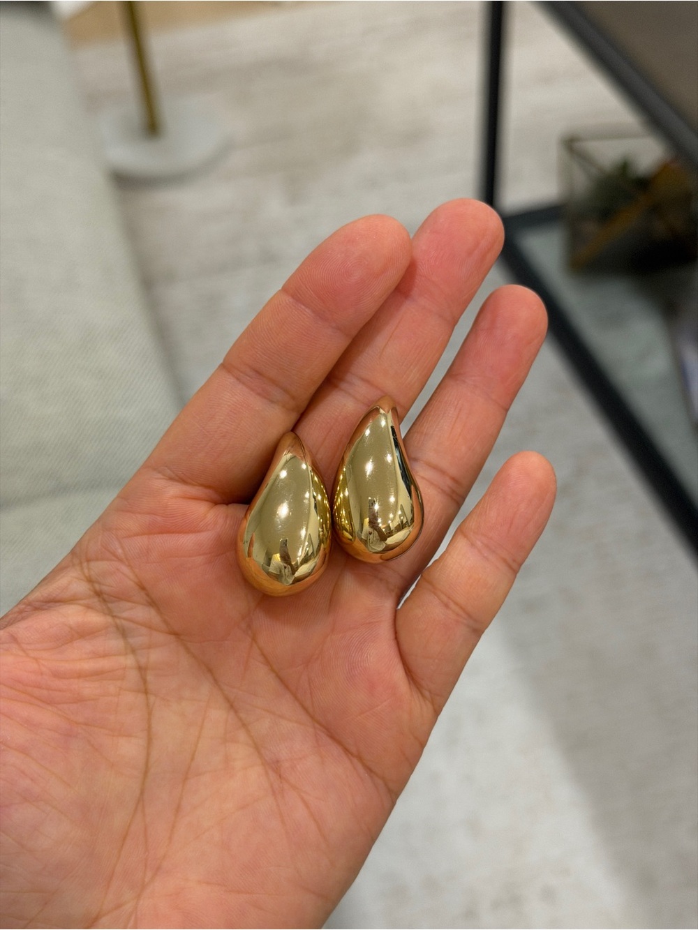 Classic Gold Teardrop Women’s Earrings